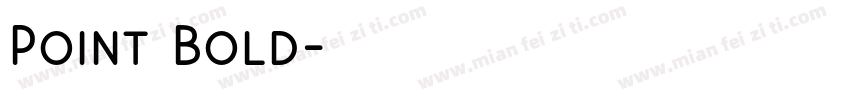 Point Bold字体转换